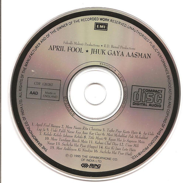 Shankar-Jaikishan : April Fool / Jhuk Gaya Aasman (CD, Album, Comp)