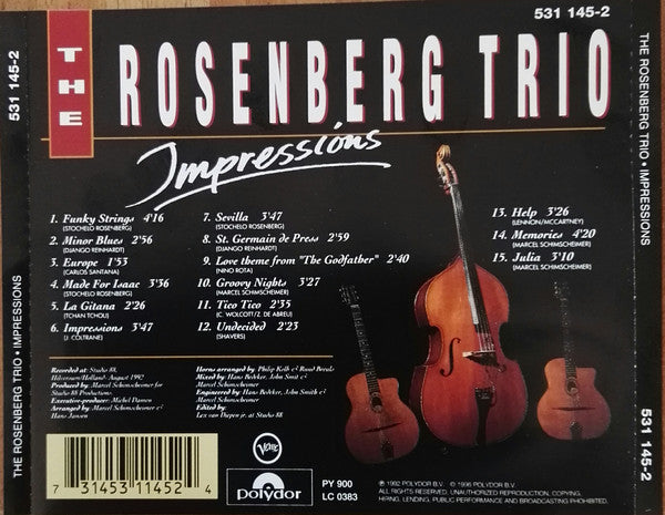 The Rosenberg Trio : Impressions (CD, Album)