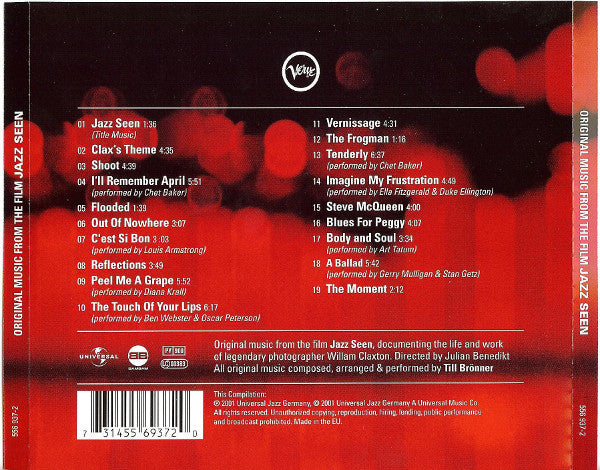 Various : Original Music From The Film Jazz Seen (CD, Album, Comp)