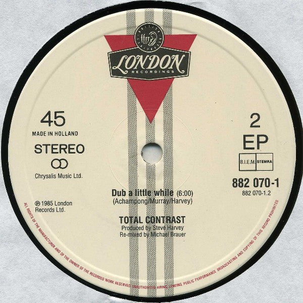 Total Contrast : Takes A Little Time (The Bandito Mix) (Re-Mix Version) (12", EP)