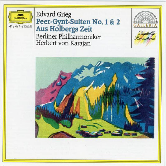 Edvard Grieg - Berliner Philharmoniker, Herbert von Karajan : Peer-Gynt-Suiten No. 1 & 2 / Aus Holbergs Zeit / Sigurd Jorsalfar (CD, Comp, RM)