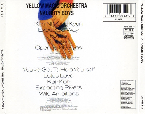 Yellow Magic Orchestra : Naughty Boys (CD, Album, RE, RM)