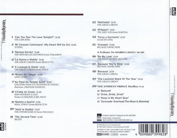 Tito Beltrán : A Tenor At The Movies (CD, Album)