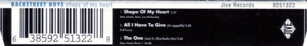 Backstreet Boys : Shape Of My Heart (CD, Maxi)
