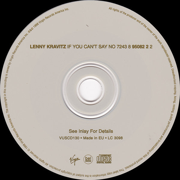 Lenny Kravitz : If You Can't Say No (CD, Single)