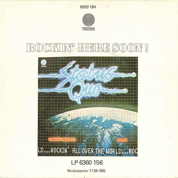 Status Quo : Rockin' All Over The World (7", Single)
