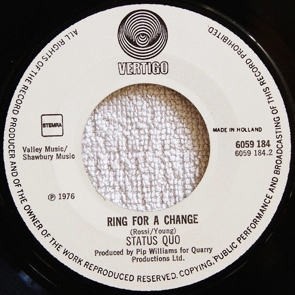Status Quo : Rockin' All Over The World (7", Single)