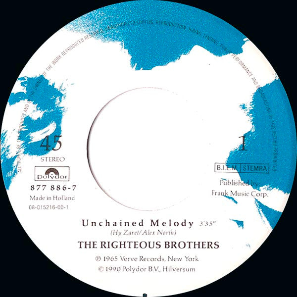 The Righteous Brothers : Unchained Melody (7", Single)