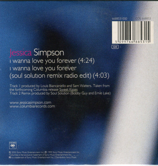 Jessica Simpson : I Wanna Love You Forever (CD, Single, Car)