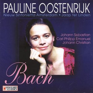 Pauline Oostenrijk, Nieuw Sinfonietta Amsterdam • Jaap ter Linden, Johann Sebastian Bach, Carl Philipp Emanuel Bach, Johann Christian Bach : Bach (CD, Album)