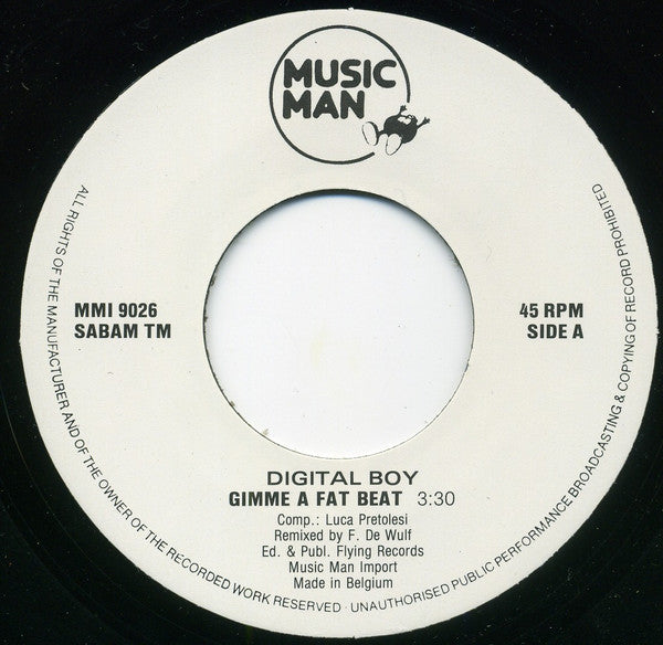 Digital Boy : Gimme A Fat Beat (Remix) (7")
