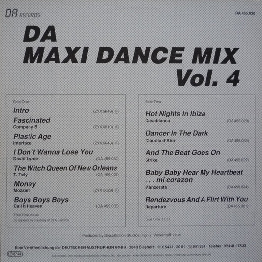 Various : DA Maxi-Dance-Mix Vol. 4 (LP, Comp, Mixed)