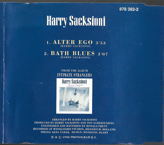 Harry Sacksioni : Alter Ego (CD, Single)