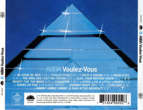 ABBA : Voulez-Vous (CD, Album, RE, RM)
