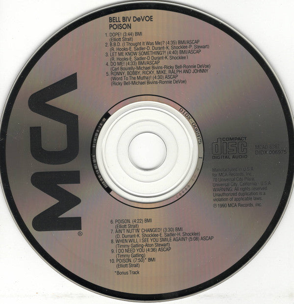 Bell Biv Devoe : Poison (CD, Album)