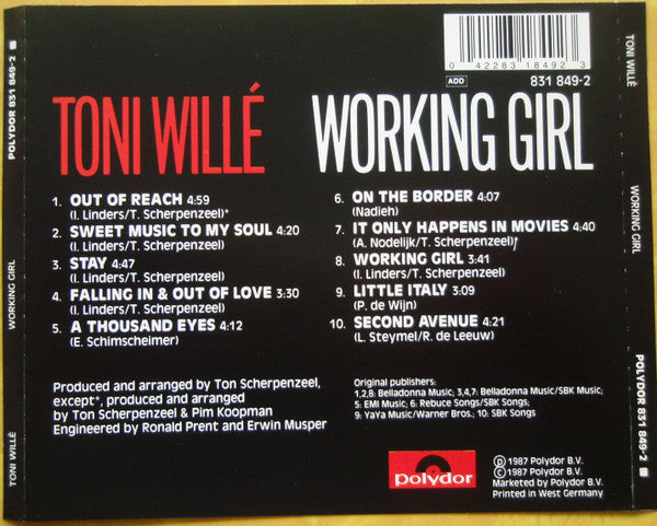 Tony Willé (2) : Working Girl (CD, Album)