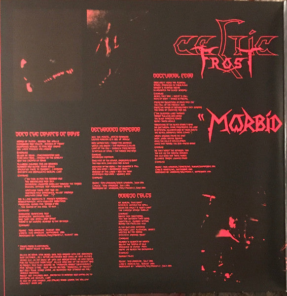 Celtic Frost : Morbid Tales (LP, Album + 12", Comp + RE, RM, 180)