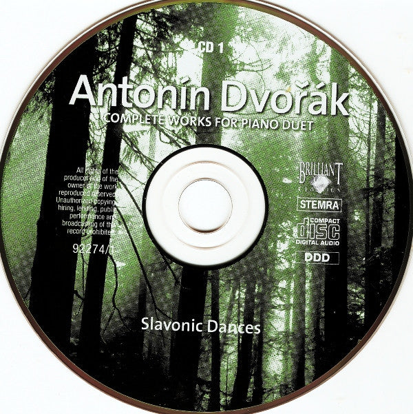 Antonín Dvořák : Complete Works For Piano Duet (Slavonic Dances, Legends, From The Bohemian Forest) (2xCD, Album)