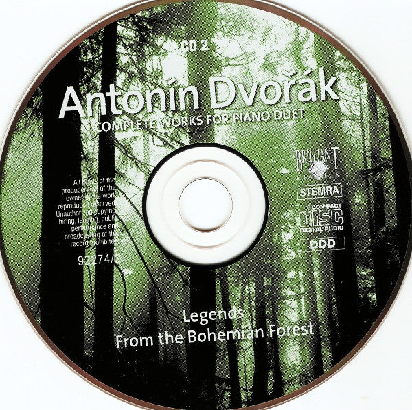Antonín Dvořák : Complete Works For Piano Duet (Slavonic Dances, Legends, From The Bohemian Forest) (2xCD, Album)