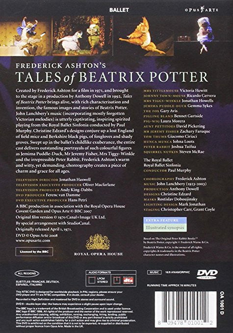 Royal Ballet Sinfonia, John Lanchbery, Paul Murphy (5), Frederick Ashton : Frederick Ashton's Tales of Beatrix Potter (DVD-V, NTSC)
