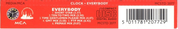 Clock : Everybody (CD, Single)