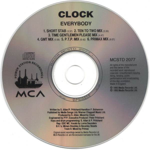 Clock : Everybody (CD, Single)
