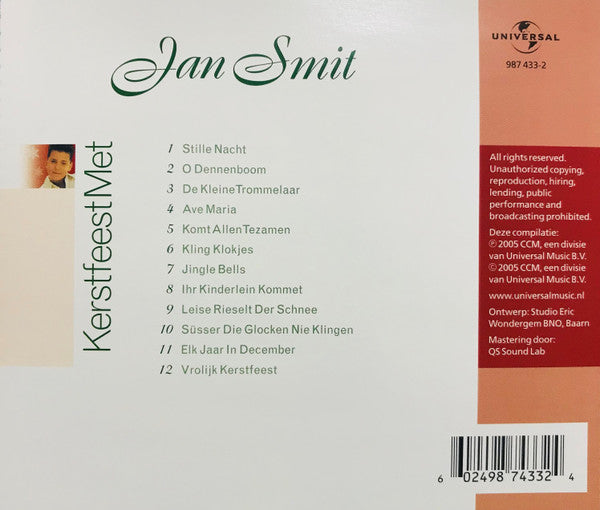 Jan Smit : Kerstfeest Met (CD, Album, RE)