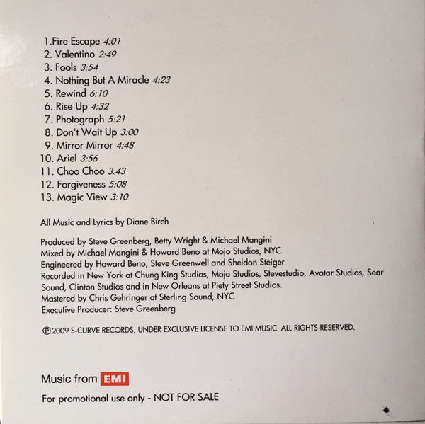 Diane Birch : Bible Belt (CDr, Album, Promo)