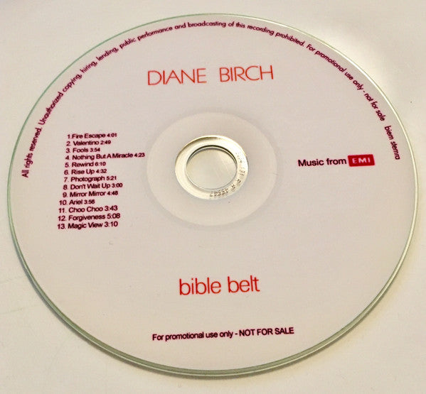 Diane Birch : Bible Belt (CDr, Album, Promo)