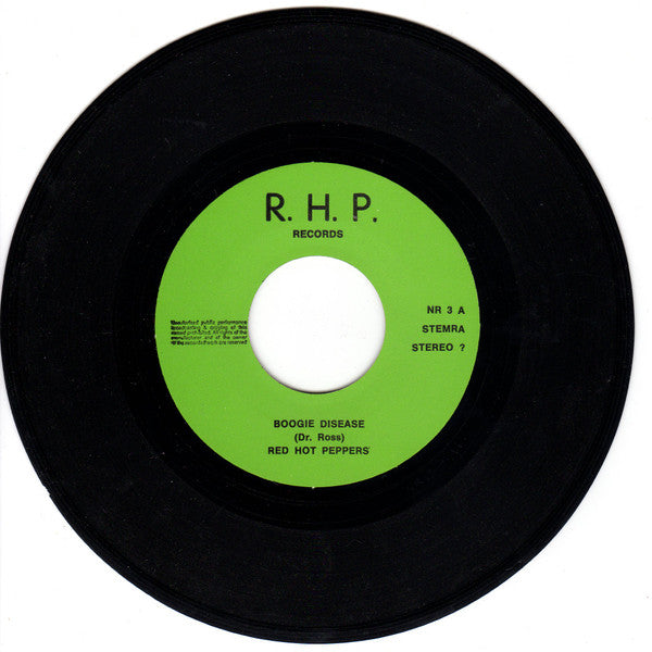 The Red Hot Peppers (2) : Boogie Disease / Let's Think About Livin' (7")