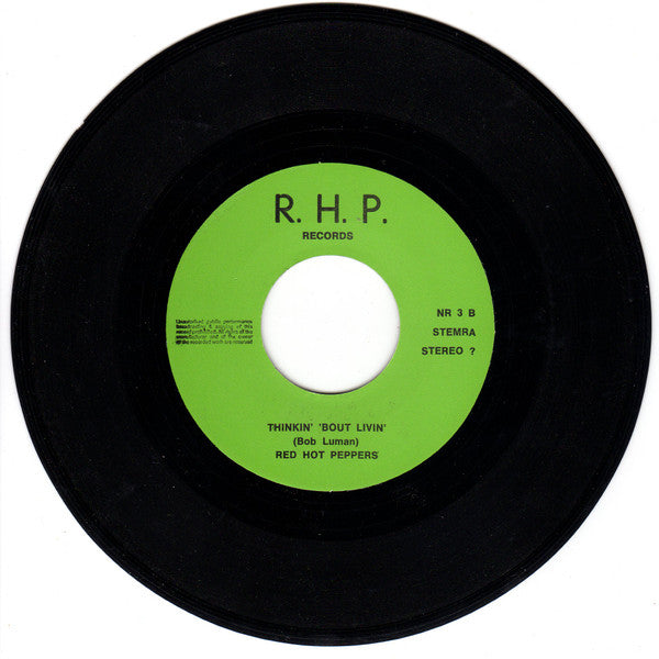 The Red Hot Peppers (2) : Boogie Disease / Let's Think About Livin' (7")