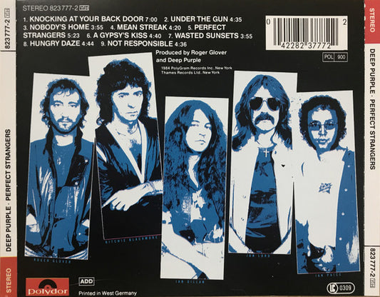Deep Purple : Perfect Strangers (CD, Album, RP)