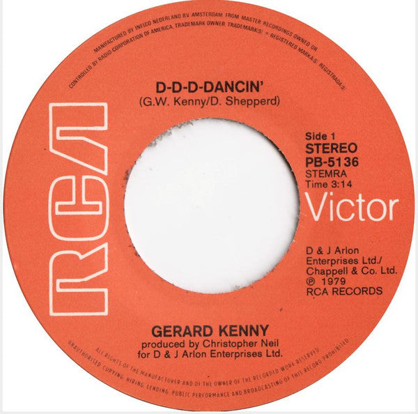 Gerard Kenny : D-D-D-Dancin' (7", Single)