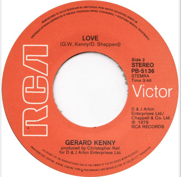 Gerard Kenny : D-D-D-Dancin' (7", Single)