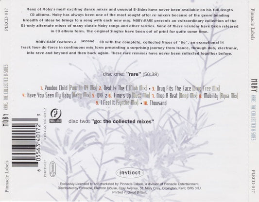 Moby : Rare: The Collected B-Sides 1989-1993 (CD, Comp + CD, Comp, Mixed)