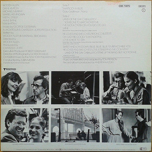 George Gershwin / New York Philharmonic : Music From The Woody Allen Film "Manhattan" (LP, Album)
