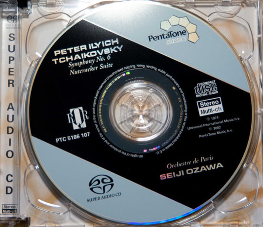 Pyotr Ilyich Tchaikovsky - Seiji Ozawa, Orchestre De Paris : Symphony No. 6 In B Minor, Op. 74 / Nutcracker Suite, Op. 71a (SACD, Hybrid, Multichannel, Album, RM)