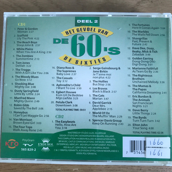 Various : Het Gevoel Van De Sixties - Deel 2 (2xCD, Album, Comp)