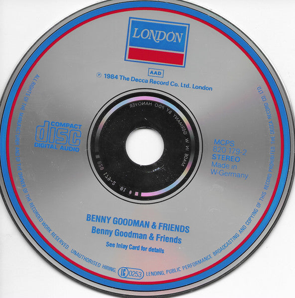 Benny Goodman & Friends : Benny Goodman & Friends (CD, RE)