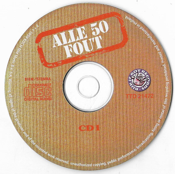 Various : Alle 50 Fout (2xCD, Album, Comp)