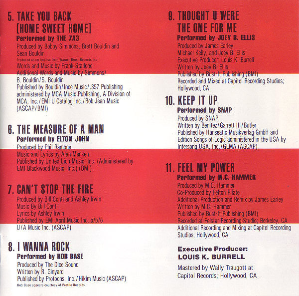 Various : Rocky V (Music From The Film) (CD, Comp)