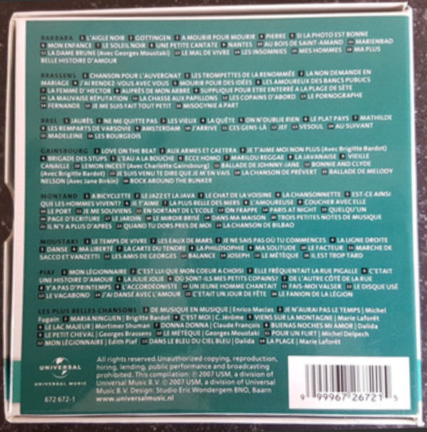 Various : Les Plus Belles Chansons (Box + 8xCD, Comp)