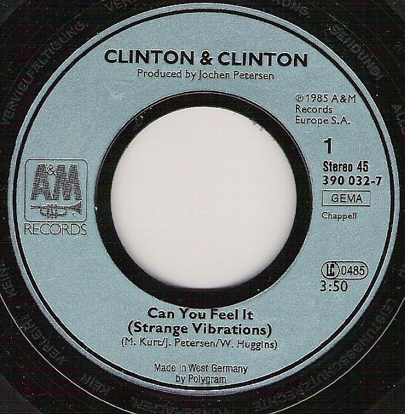 Clinton & Clinton : Can You Feel It? (7")