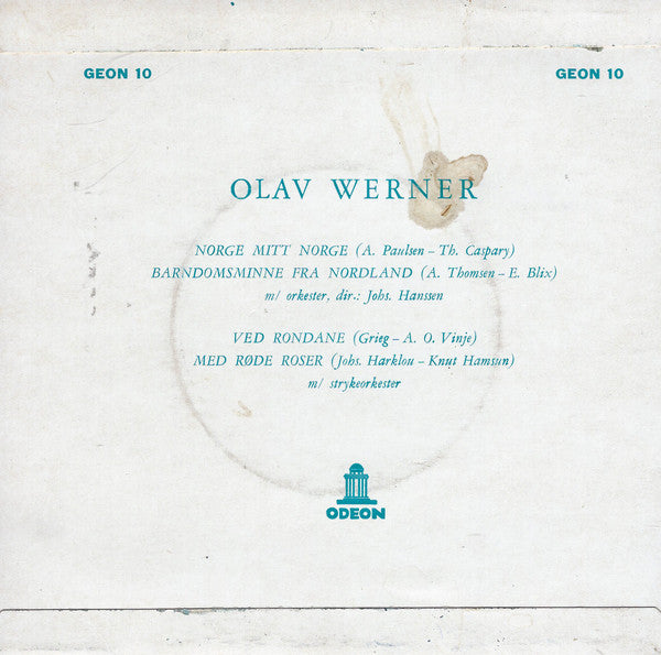 Olav Werner : Norge Mitt Norge (7", EP)