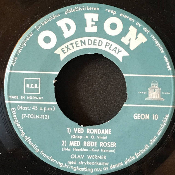 Olav Werner : Norge Mitt Norge (7", EP)