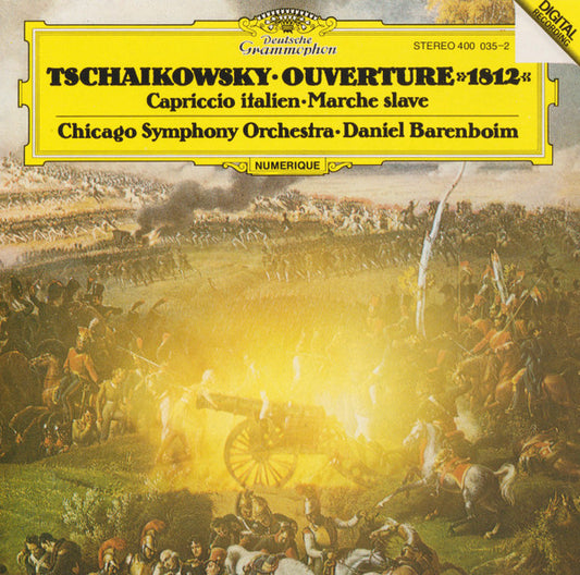 Pyotr Ilyich Tchaikovsky - Chicago Symphony Orchestra, Daniel Barenboim : Ouverture »1812« / Capriccio Italien / Marche Slave (CD, RE)