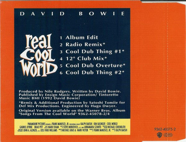 David Bowie : Real Cool World (CD, Single)