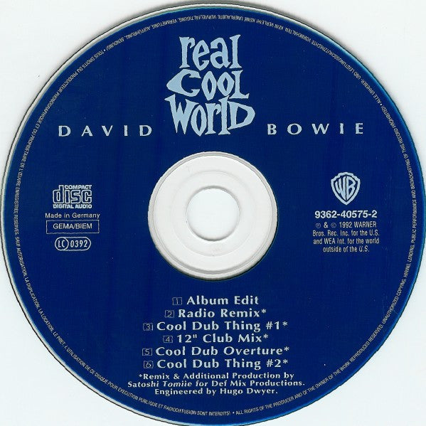 David Bowie : Real Cool World (CD, Single)