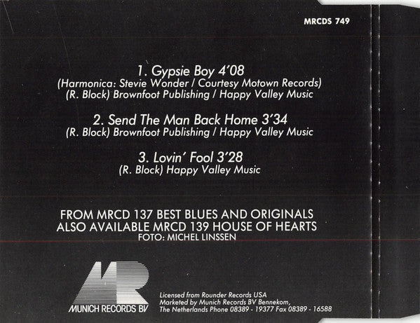 Rory Block : Gypsie Boy (CD, Maxi)