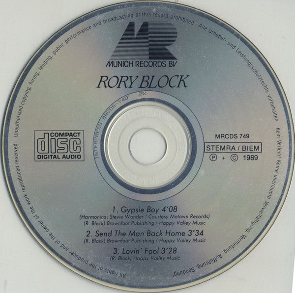 Rory Block : Gypsie Boy (CD, Maxi)